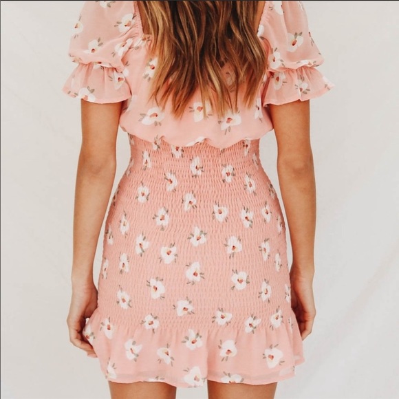 Born And Raised Shirred Mini Dress - Picture 2 of 6